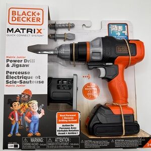 Black + Decker Matrix Jr Toy Drill with Accessory